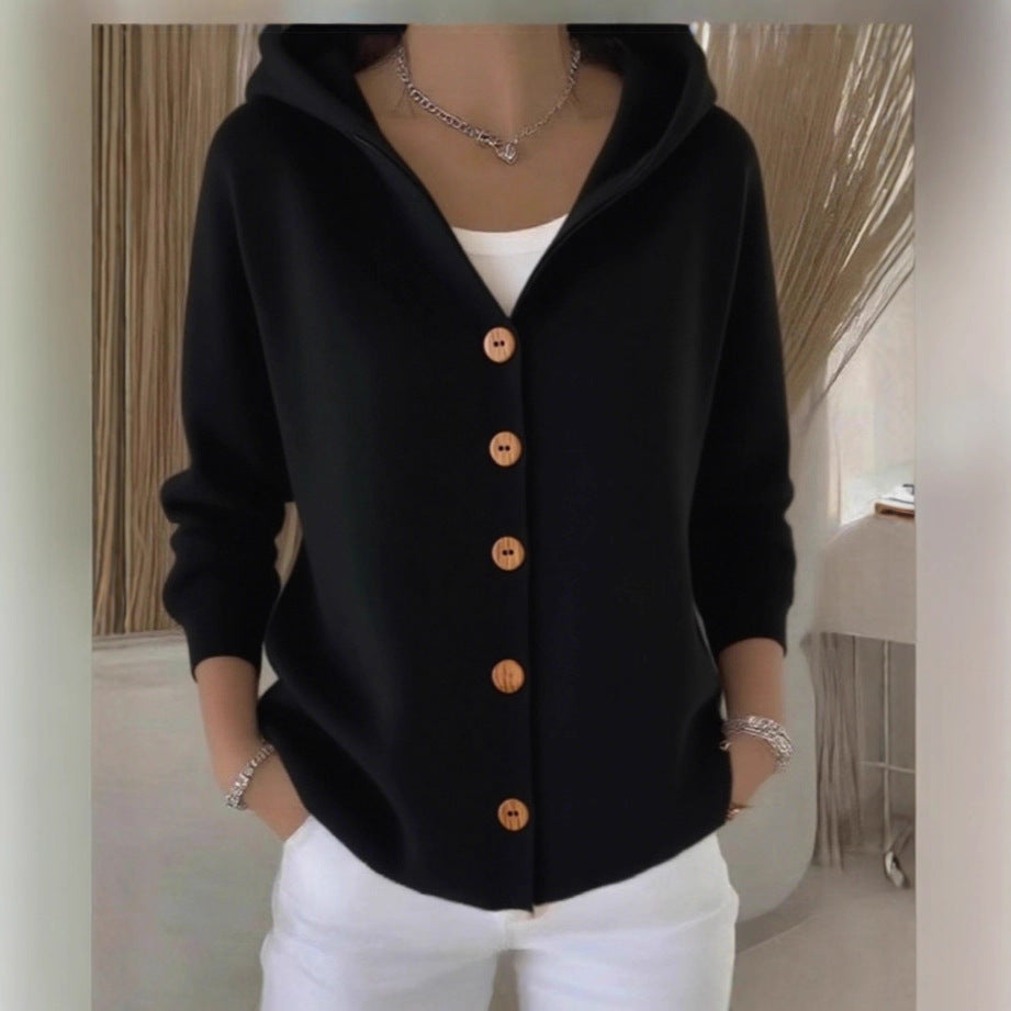 Cozy Hoodie met knopen